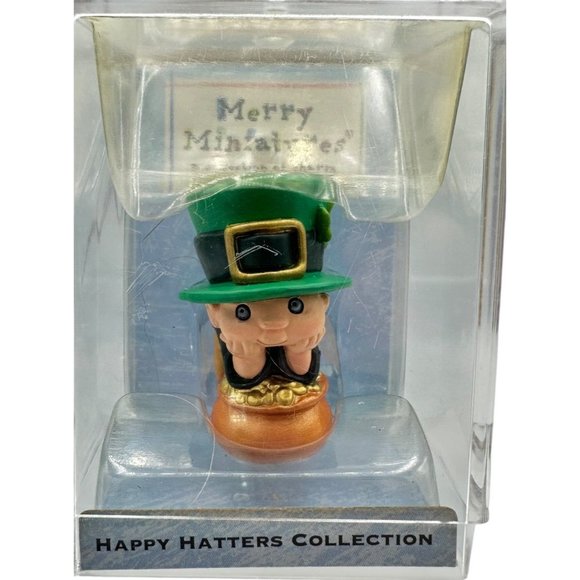 Hallmark Keepsake 2000 Merry Miniatures Happy Hatters Collection Paddy O'Hatty - Picture 1 of 5